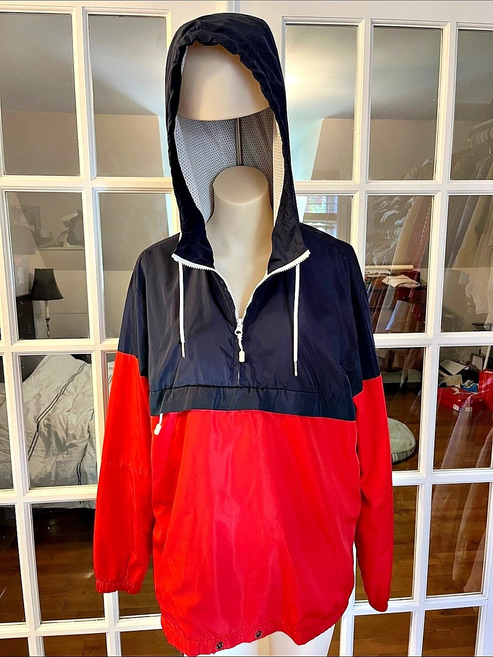 Divided Color Block Anorak Medium Like New